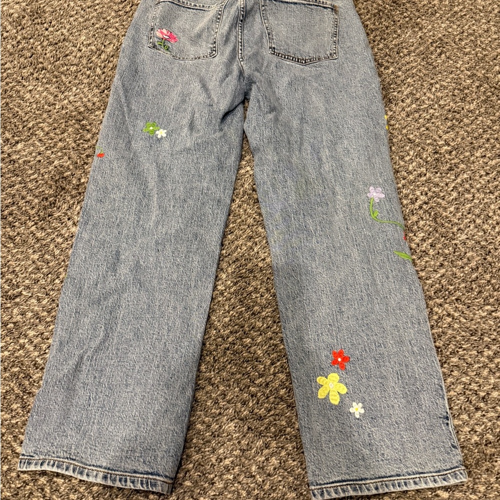 Kate Spade Multicolor Floral Straight Leg Jeans - Picture 4 of 5